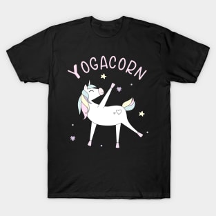 Yogacorn Yoga Unicorn Funny Fitness Gift T-Shirt
